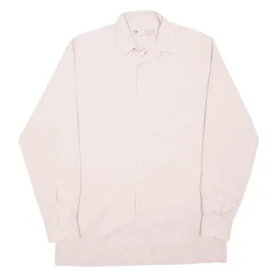 C&A Plain Shirt Pink Long Sleeve Mens M