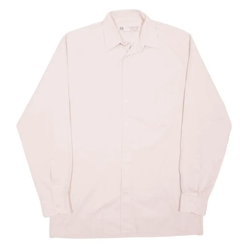 C&A Plain Shirt Pink Long Sleeve Mens M