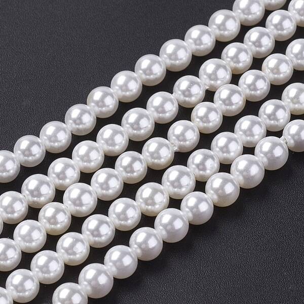 Shell Pearl Bead Strands