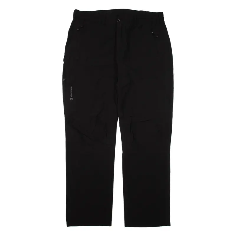 TREVOLUTION Trousers Black Loose Straight Womens W34 L32