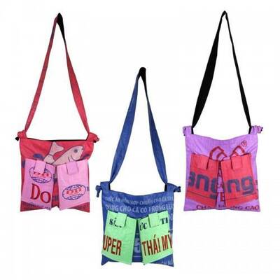 Eco Patch Pocket Sling - Blue