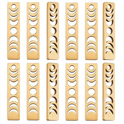 20Pcs Ion Plating(IP) 304 Stainless Steel Pendants