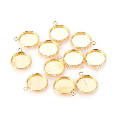 Brass Pendant Cabochon Settings