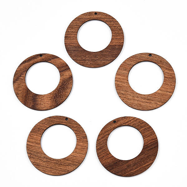 Natural Wenge Wood Pendants