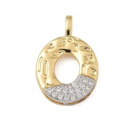 Brass Micro Pave Cubic Zirconia Pendants