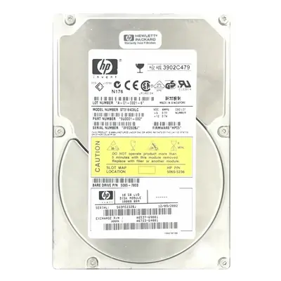 A6537-64001 HP 18GB Ultra-160 SCSI 10000 3.5-inch 8MB Hard Drive