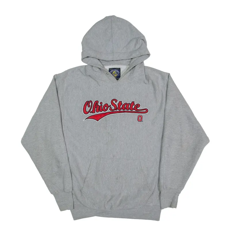 STEVE & BARRY'S Ohio State Hoodie Grey Pullover Mens S