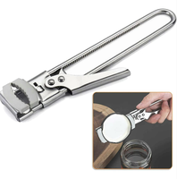 Adjustable Stainless Steel Can Opener, Upgraded Bottle Opener Extension with Non-Slip Pad, Can Opener for Weak Hands, Extende...