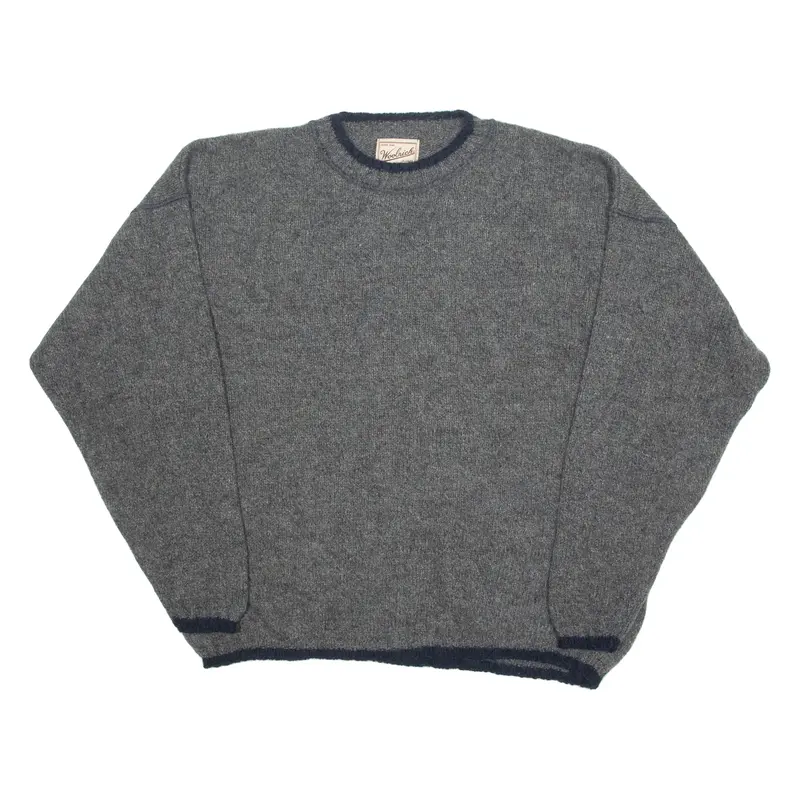 WOOLRICH Mens Jumper Grey Tight Knit 2XL