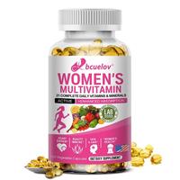Bcuelov Women's Multivitamin & Multimineral with Vitamin A, C, D, E, B12, Zinc & Iron, Vitamin Supplement for Energy, Focus a...