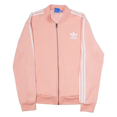ADIDAS ORIGINALS Womens Track Jacket Pink UK 12