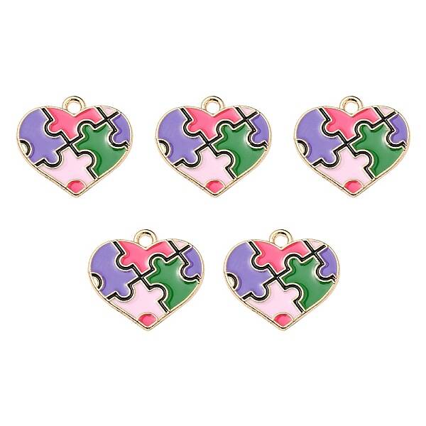 Alloy Enamel Pendants