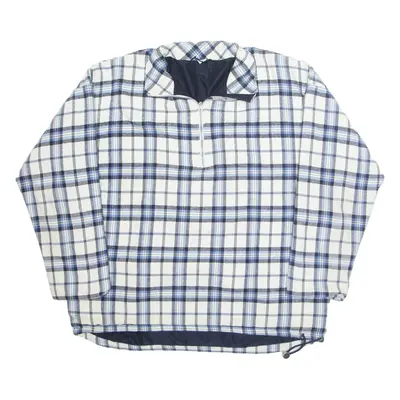 GORE Mens Pullover Jacket White Plaid 2XL