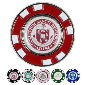 100 Promotional Metal Poker Chip Magnetic Ball Marker - Dual Sided