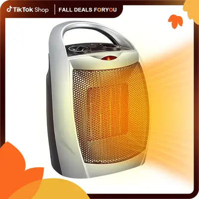 【Fall Deals For You】Space Heater,1500W/750W ETL Certified Ceramic Small Heater with Thermostat,Electric Portable Heater F...