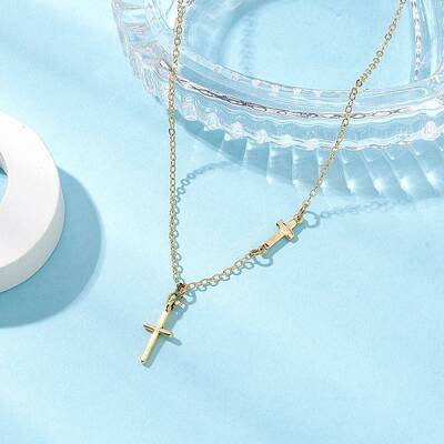Cross 304 Stainless Steel Pendant Necklaces