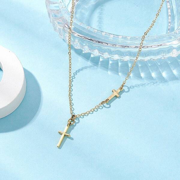 Cross 304 Stainless Steel Pendant Necklaces