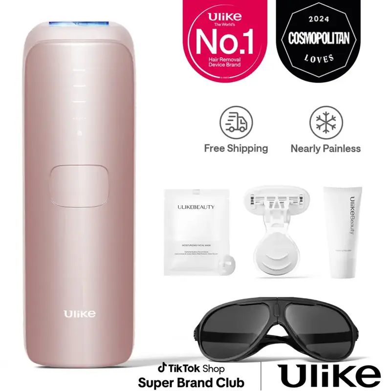 Ulike Air 3 At-Home Laser IPL Hair Removal Device with Sapphire Cooling Technology for Women & Men - White, 90% Hair Reductio...