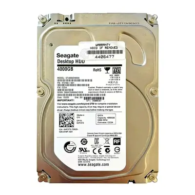 1F2168-501 Seagate 4TB 5900RPM SATA 6Gb/s 64MB Cache (RoHS) 3.5-Inch Hard Drive
