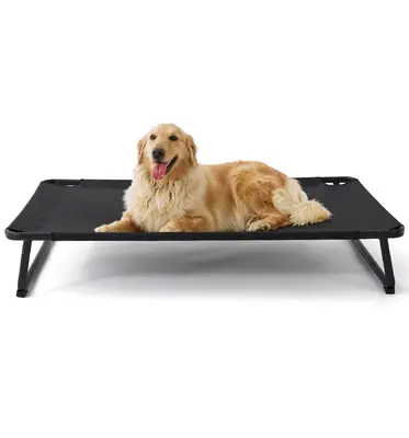 Made4pets Cooling Elevated Dog Bed, Portable Raised Pet Cot with Washable & Breathable Mesh, No-Slip Feet Durable Dog Cots Be...