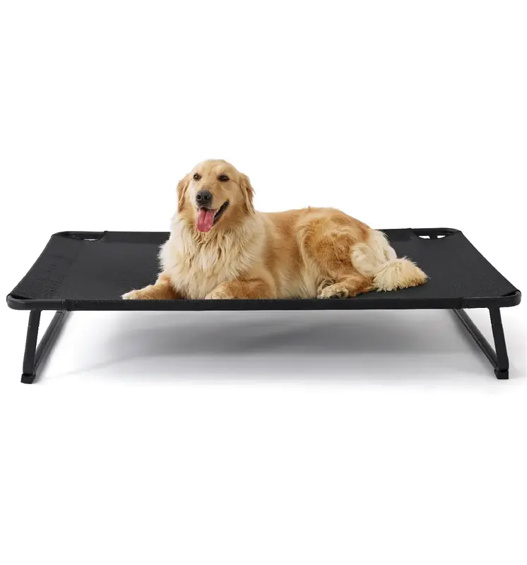 Made4pets Cooling Elevated Dog Bed, Portable Raised Pet Cot with Washable & Breathable Mesh, No-Slip Feet Durable Dog Cots Be...
