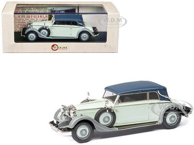 1933-37 Mercedes-Benz 290 W18 Lang Cabriolet B (Top Up) Two-Tone Gray Limited Edition to 250 pieces Worldwide 1/43 Model Car ...