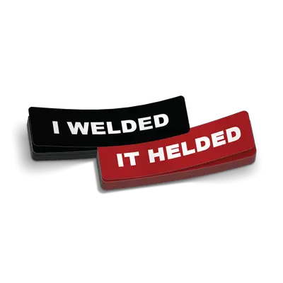 I Welded Hard Hat Decal