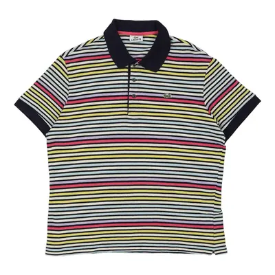 Lacoste Striped Polo Shirt - Small Multicoloured Cotton