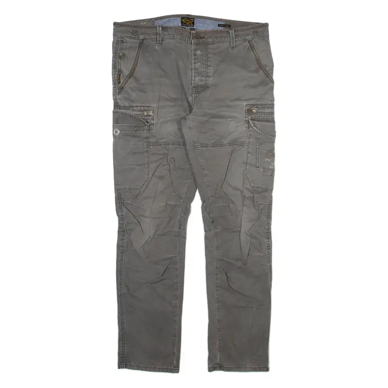 PME LEGEND Mens Trousers Grey Slim Straight W36 L31