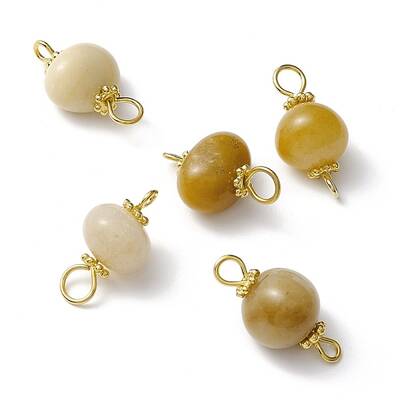 Natural Topaz Jade Links Connectors