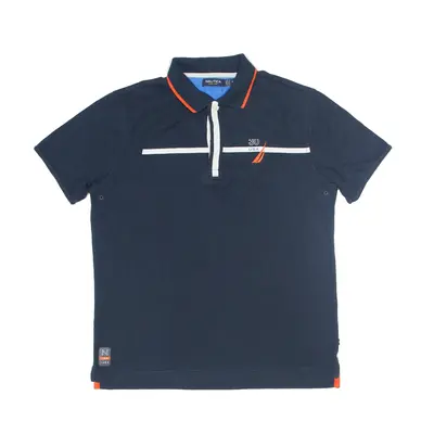 NAUTICA Polo Shirt Blue Short Sleeve Mens M