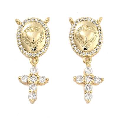 Brass Pave Cubic Zirconia Pendants
