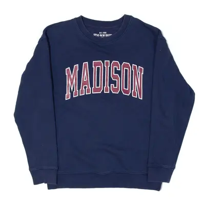 SPAO NEW BASIC GARMENT Madison Sweatshirt Blue Mens M