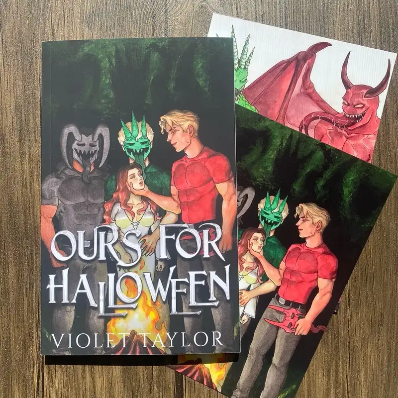 **Special Edition Bundle** Ours for Halloween by Violet Taylor (SFW/NSFW Prints MMFM Masked Man Monster Romance Novella Paper...