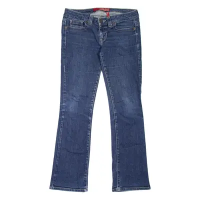 GUESS JEANS Daredevil Womens Jeans Blue Regular Bootcut Stone Wash W30 L31