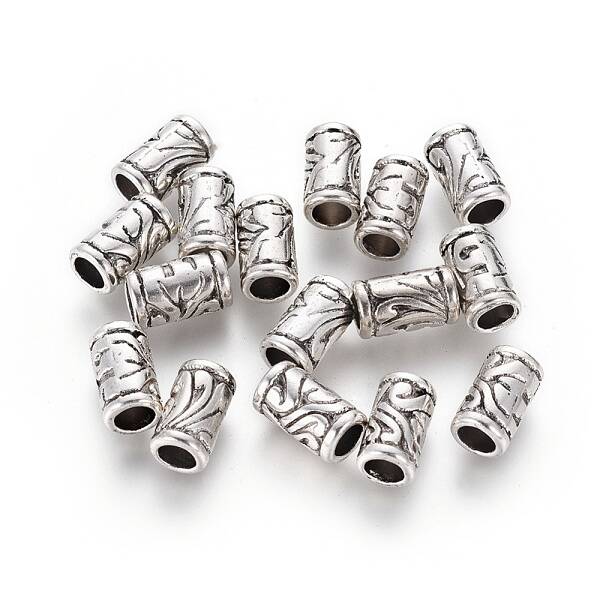 Antique Silver Tibetan Style Alloy European Beads