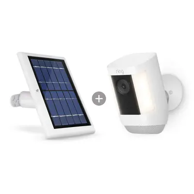 Ring Spotlight Cam Pro (Battery) + Wasserstein Solar Panel Bundle