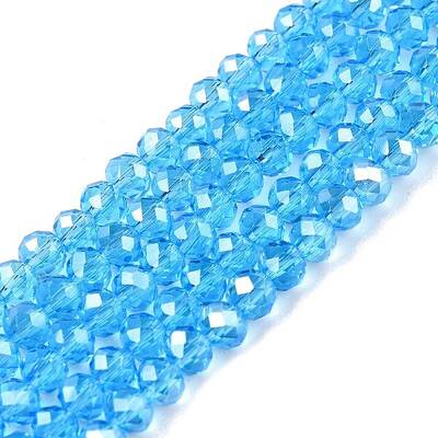 Electroplate Glass Beads Strands