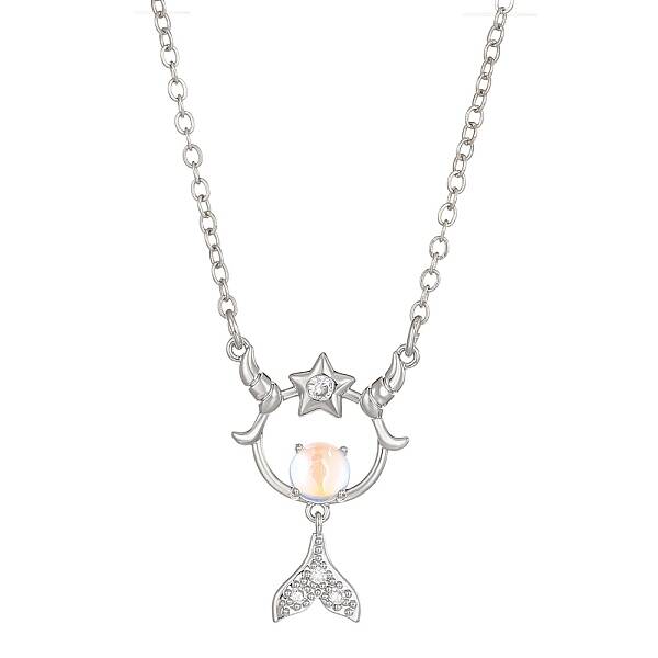 Constellation Rhinestone Pendant Necklace