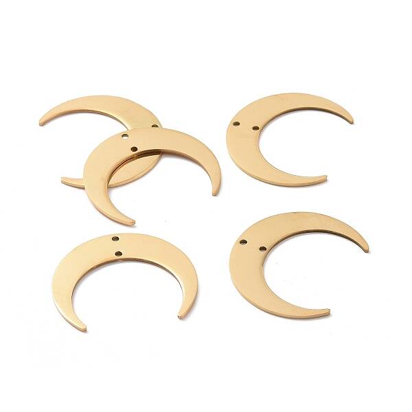 201 Stainless Steel 2-Loop Link Pendants
