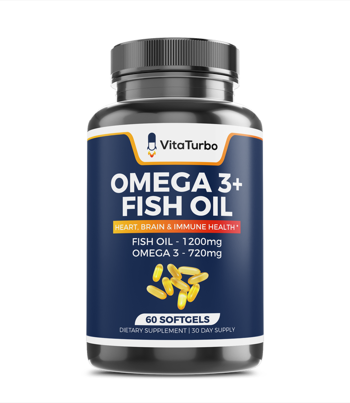 Omega 3 Fish Oil+  60 Capsules - 2653mg Per Serving