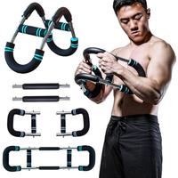 U Shape Arm Trainer Strengthen Chest and Arm Muscles Men's Fitness Trainer Detachable Portable Spring Resistance Home Fitness...