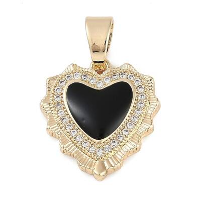 Brass With Enamel And Cubic Zirconia