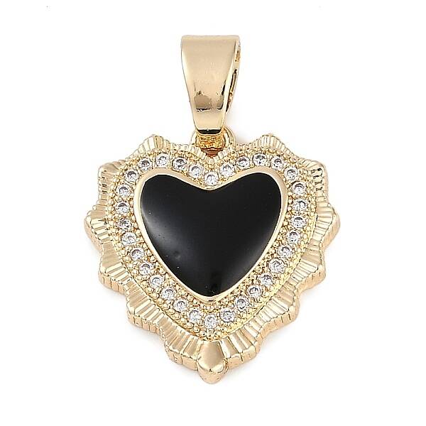 Brass With Enamel And Cubic Zirconia