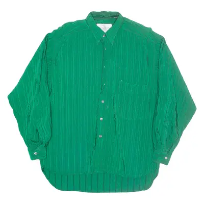 JEKYLL & HYDE Womens Plain Shirt Green Viscose Long Sleeve L