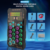 Hosabely SK9 Small Handheld Sound Card Set changer voice Portable Audio Interface mini microphones phone accessories househol...