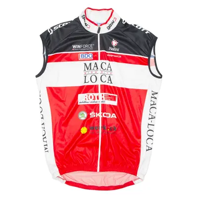 ZOLLINGER Cycling Mens Vest Red Sleeveless Full Zip 2XL
