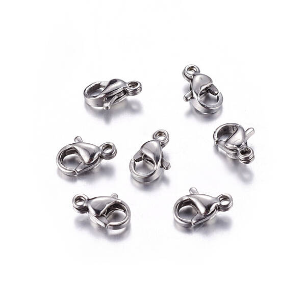 Tarnish Resistant 304 Stainless Steel Lobster Claw Clasps