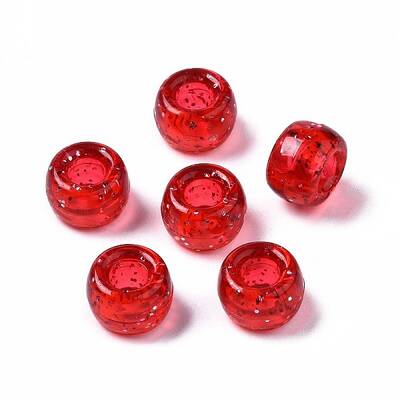 Transparent Acrylic European Beads