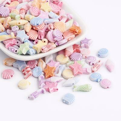 Craft Style Colorful Acrylic Beads